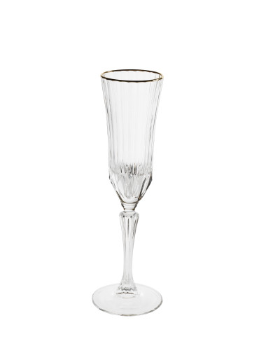 FLUTE OH MY GOLD CRYSTAL GLASS | Brandani