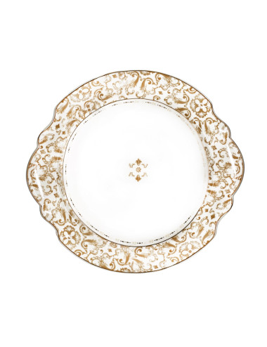 EXCALIBUR SCALLOPED PORCELAIN TRAY | Brandani