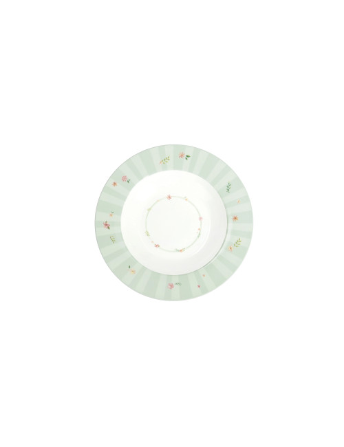 TAVOLA 18 PZ POLLINE VERDE NEW BONE CHINA | Brandani