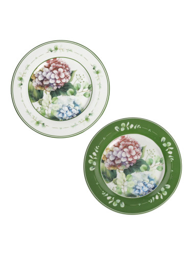 PIATTINO FLORA SET 2 PZ PORCELLANA | Brandani