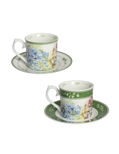 TAZZA FLORA SET 2 PZ NEW BONE CHINA | Brandani