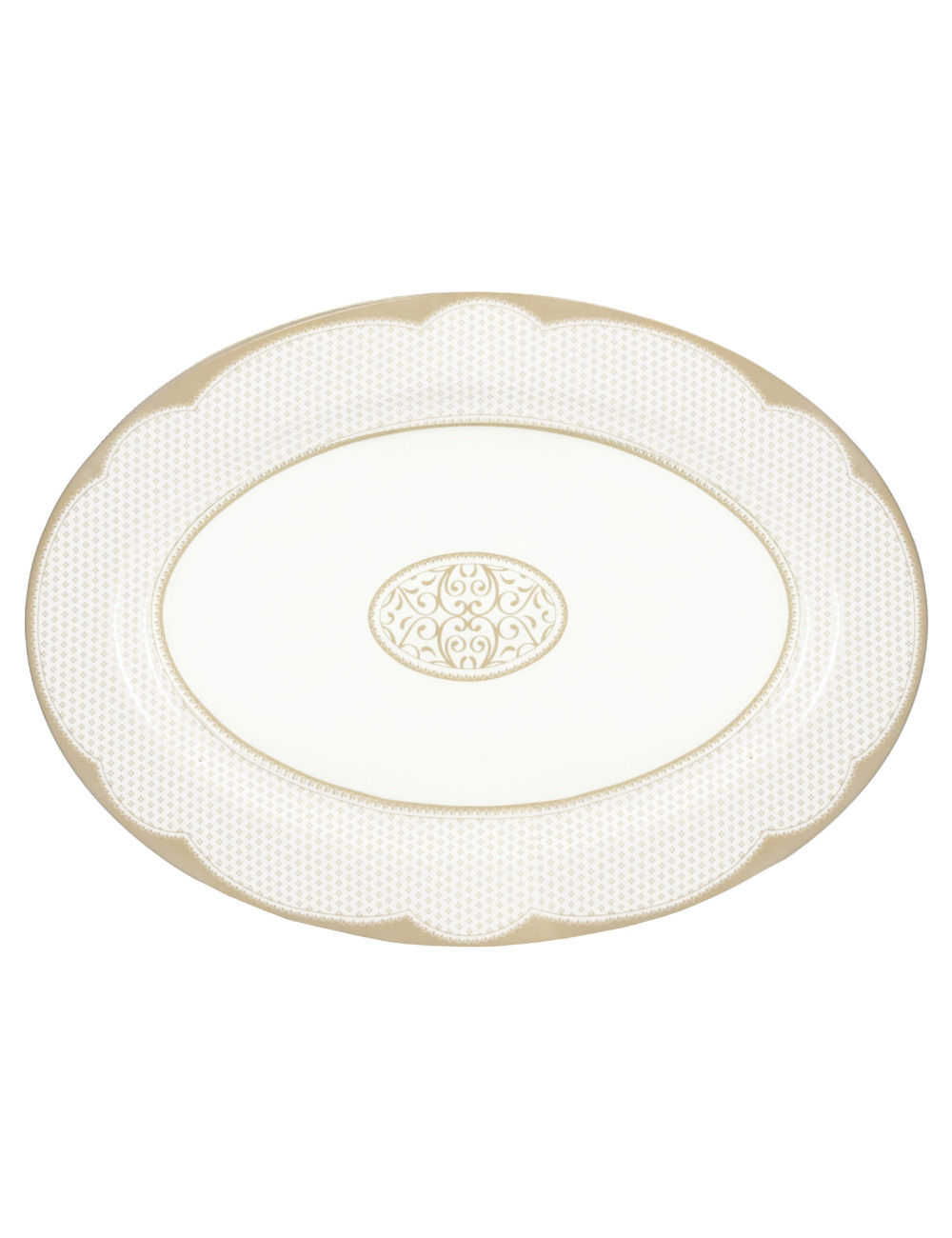 VASSOIO GOLDEN EYE GOLD NEW BONE CHINA | Brandani