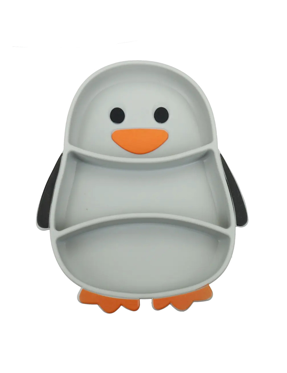 SET PAPPA PINGUINO SILICONE CON FORCHETTA E CUCCHIAINO | Brandani