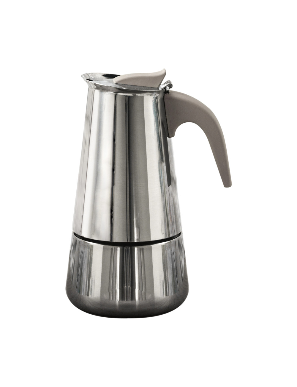 BORBOTTINA STAINLESS STEEL 6 CUPS COFFEE POT INDUCTION SAFE | Brandani