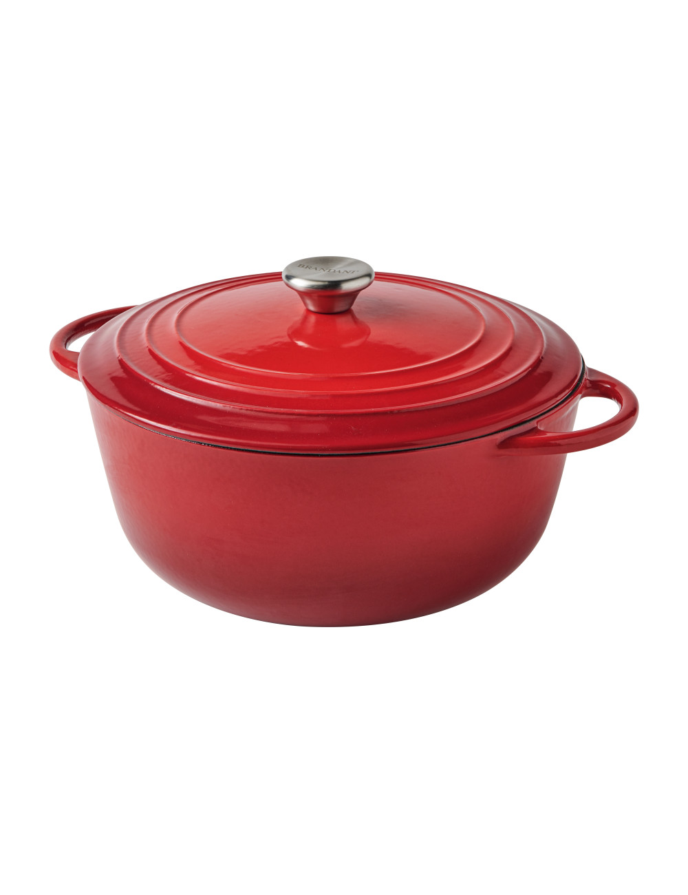 RED ENAMELED CAST IRON SAUCE PAN | Brandani