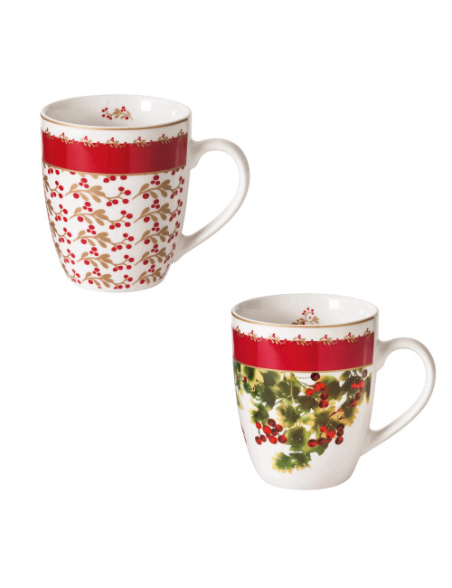 LE BACCHE PORCELAIN 2 PCS MUG SET | Brandani