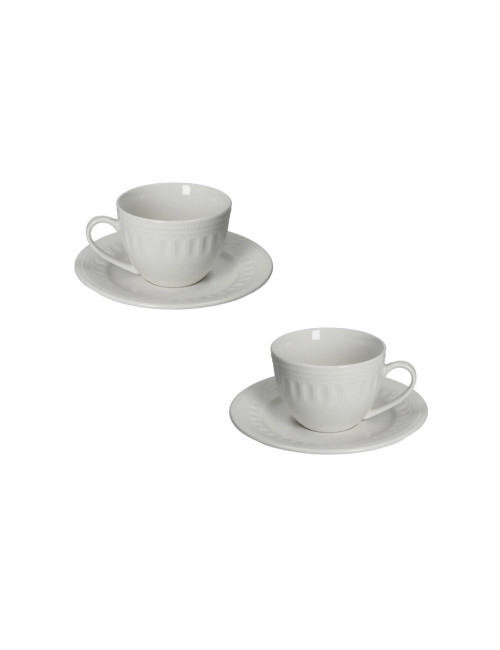 SENZATEMPO NEW BONE CHINA 2 PCS TEA CUPS SET | Brandani