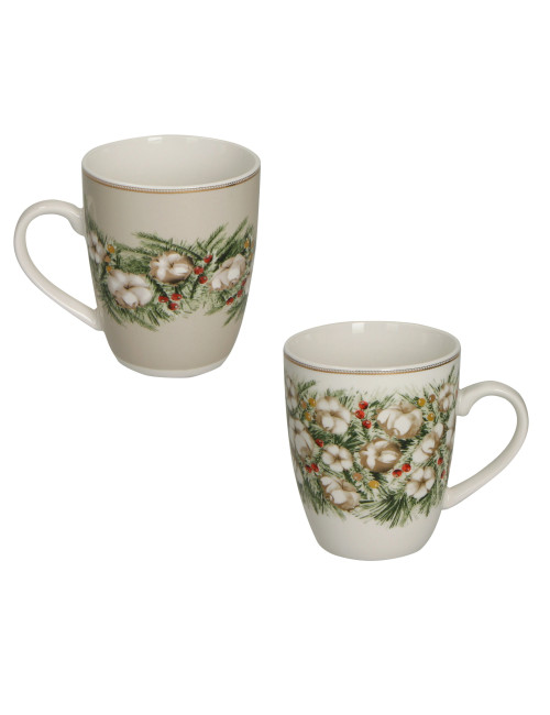 MUG BATUFFOLI SET 2 PZ PORCELLANA | Brandani