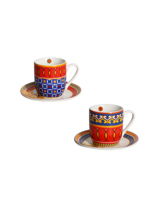 MIAMI PORCELAIN 2 PCS COFFEE CUPS SET | Brandani