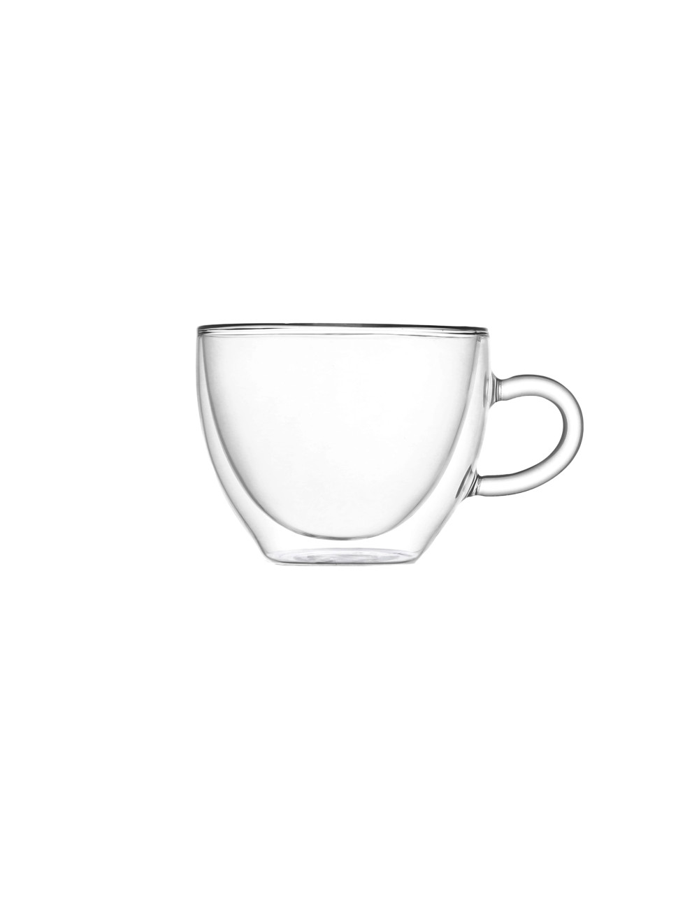 TAZZA CAPPUCCINO DOUBLE WALL GLASS SET 2 PZ VETRO | Brandani