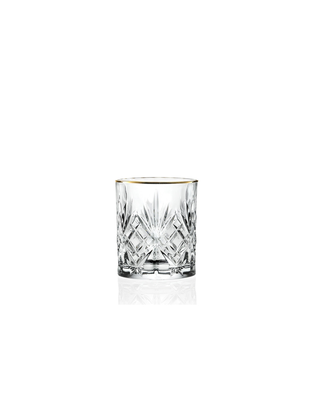 BICCHIERE GOLD AND GOLD CRYSTAL GLASS | Brandani