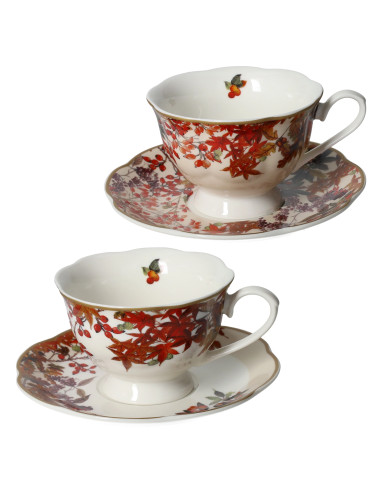 TAZZA THE' CORBEZZOLI SET 2 PZ NEW BONE CHINA | Brandani