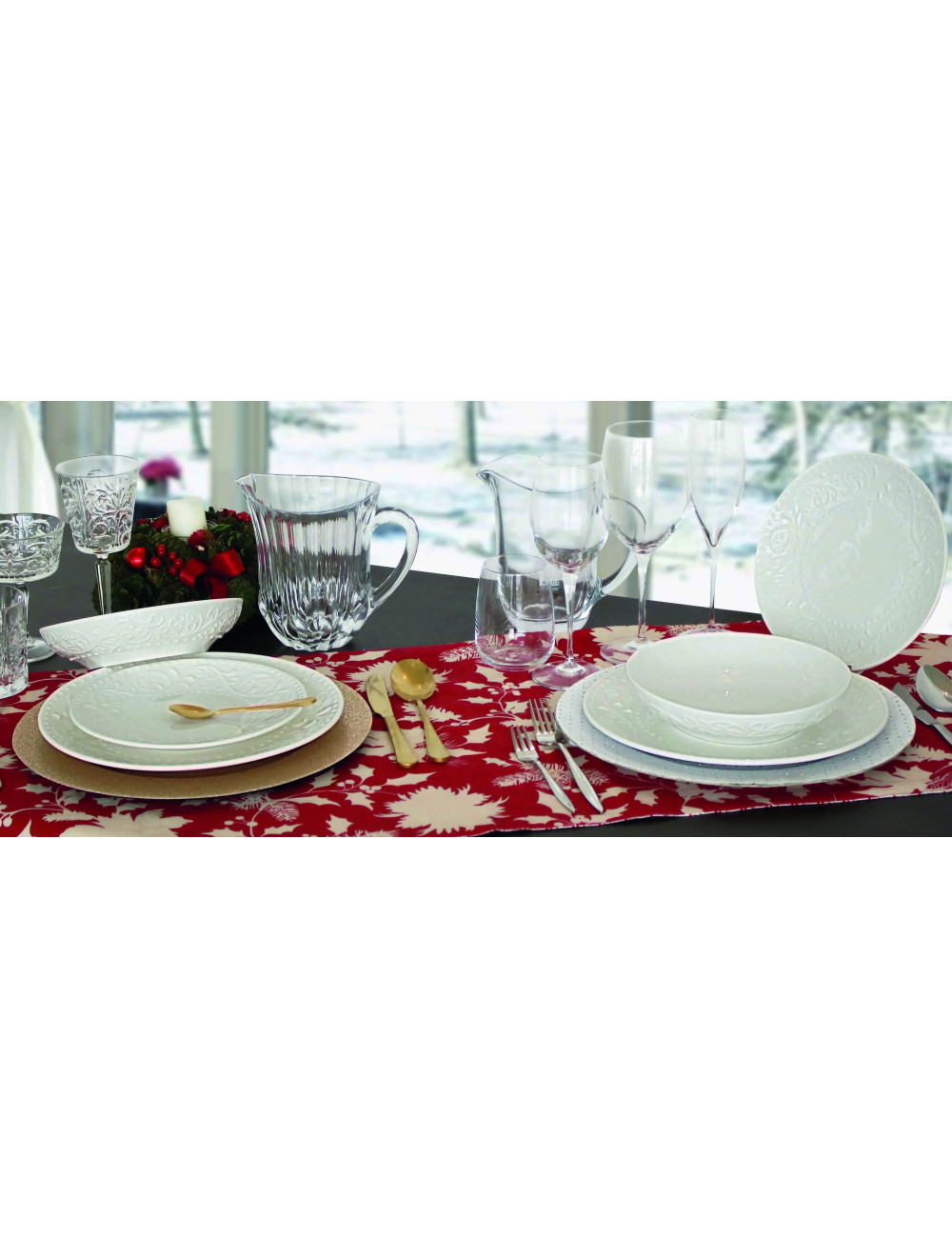 NEW BONE CHINA 18 PCS DELIZIE DINNER SET | Brandani