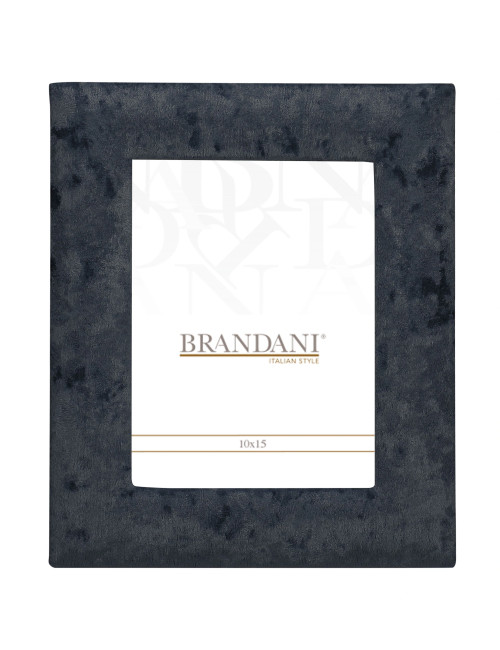 BLUE VELVET/MDF PHOTOFRAME INTERNAL SIZE CM 10X15 | Brandani