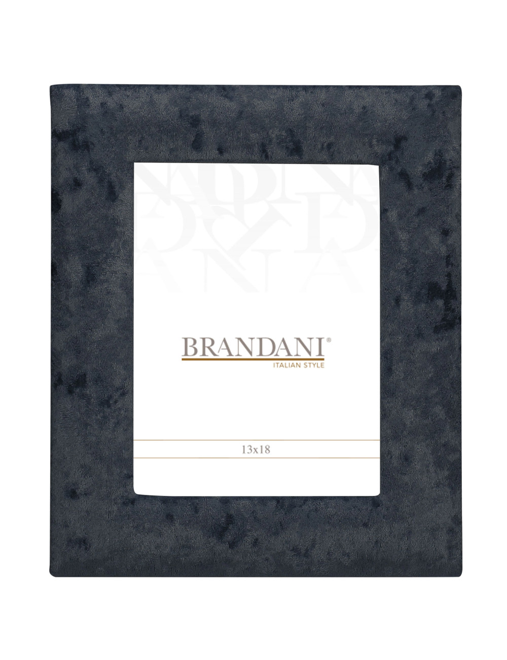 BLUE VELVET/MDF PHOTOFRAME INTERNAL SIZE CM 13X18 | Brandani