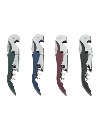 CHROME PLATED ASSORTED COLORS DOUBLE LEVER CORKSCREW | Brandani