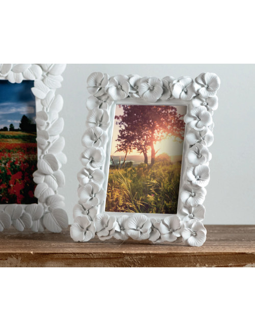 POLYRESIN WHITE PRIMULA PHOTO FRAME INTERNAL SIZE 13X18 | Brandani