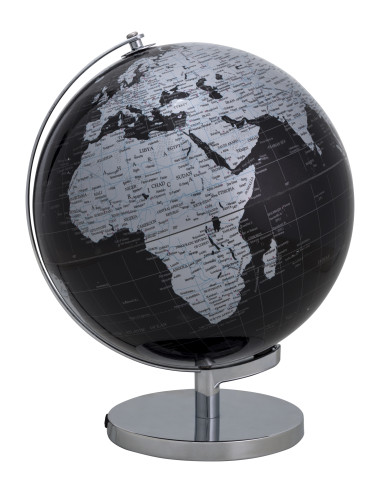 WORLD MAP LAMP BLACKSILVER PPPVCMETAL | Brandani