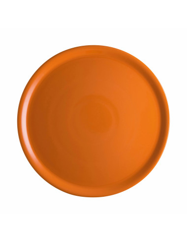 ORANGE PIZZA PLATE PORCELAIN | Brandani