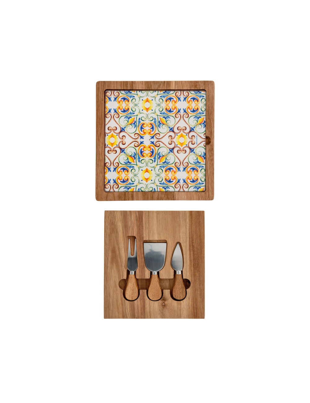 MEDICEA ACACIA/GLASS CUTTING BOARD WITH CASE FOR ACACIA/STA | Brandani