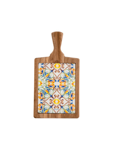 MEDICEA ACACIA/GLASS CUTTING BOARD | Brandani