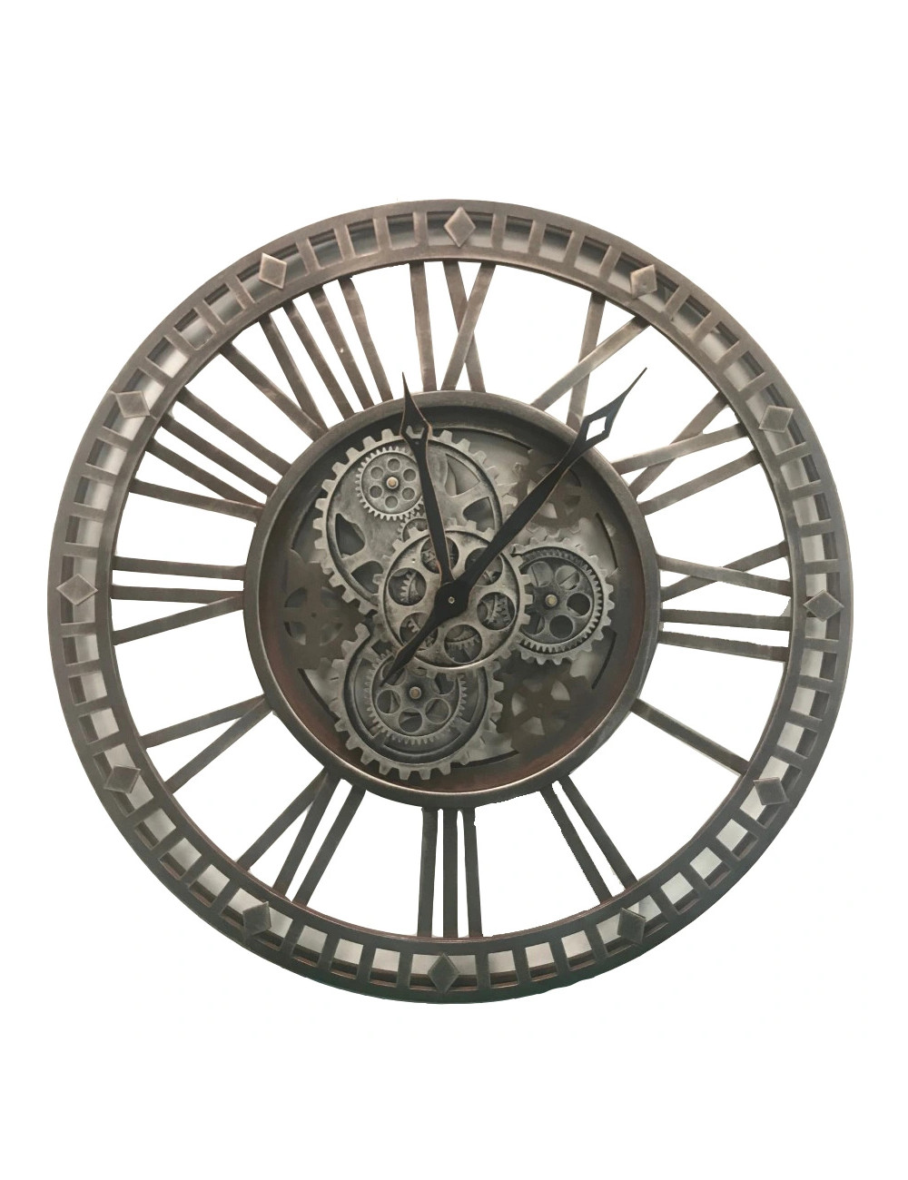 METAL MERIDIUM CLOCK WITH MECHANISM IN VIEW | Brandani