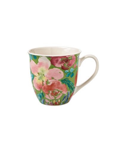 PARADISE ASSORTED COLOURS NEW BONE CHINA BIG MUG | Brandani