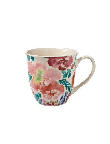 PARADISE ASSORTED COLOURS NEW BONE CHINA BIG MUG | Brandani