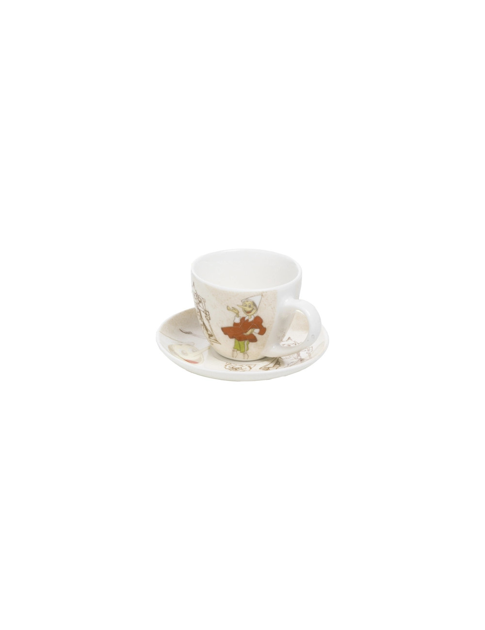 PINOCCHIO COLLECTION GATTO/VOLPE NEW BONE CHINA SMALL COFFE | Brandani