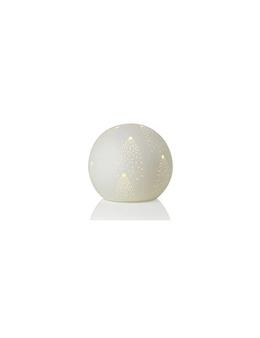 PORCELAIN COMETA GLOBE SHAPED TABLE LAMP | Brandani