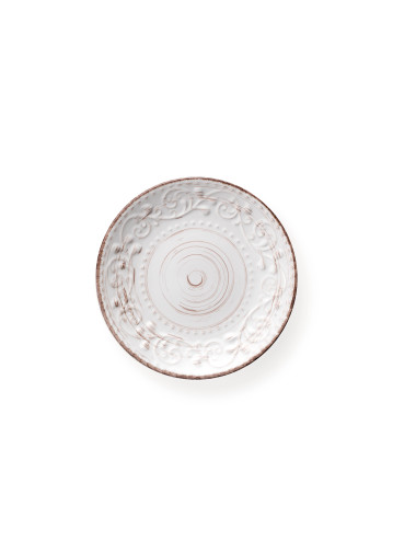 PIATTINO DESSERT BIANCO IN STONEWARE SERENDIPITY | Brandani