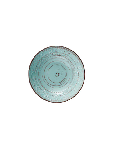 PIATTO FONDO SERENDIPITY TURCHESE IN STONEWARE | Brandani