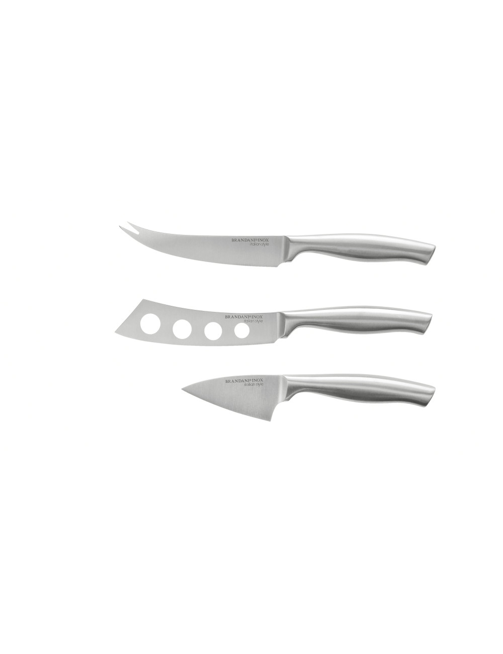 STAINLESS STEEL CHEESE KNIVES 3 PCS SET | Brandani