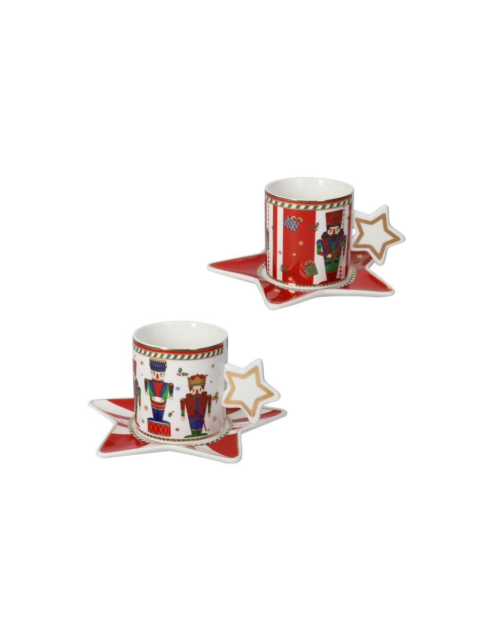 TAZZINA CAFFE LO SCHIACCIANOCI SET 2 PEZZI NEW BONE CHINA | Brandani