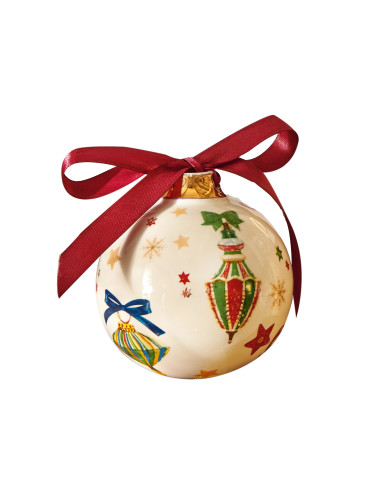 PALLA DI NATALE DECORAZIONI CERAMICA | Brandani