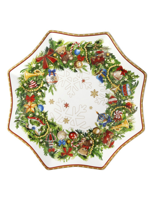 NEW BONE CHINA CHRISTMAS STAR TRAY | Brandani