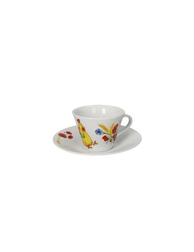 TAZZINA CAFFE' 4 STAGIONI SET 4 PZ DECORI ASSORTITI PORCELL | Brandani