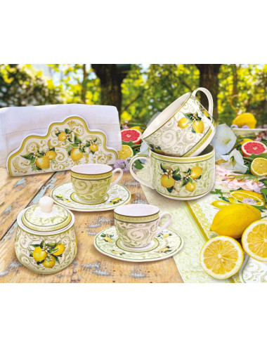 TAZZA COLAZIONE I LIMONI NEW BONE CHINA | Brandani