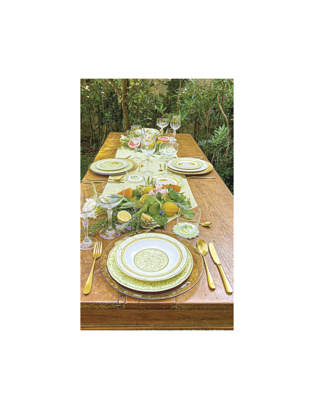 PIATTINO LIMONI SET 2 PZ NEW BONE CHINA | Brandani