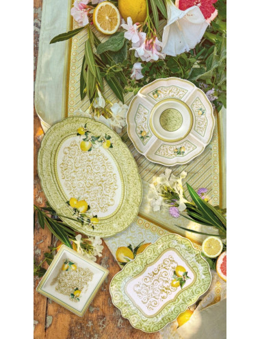 LIMONI PORCELAIN MISCELLANEOUS TRAY | Brandani