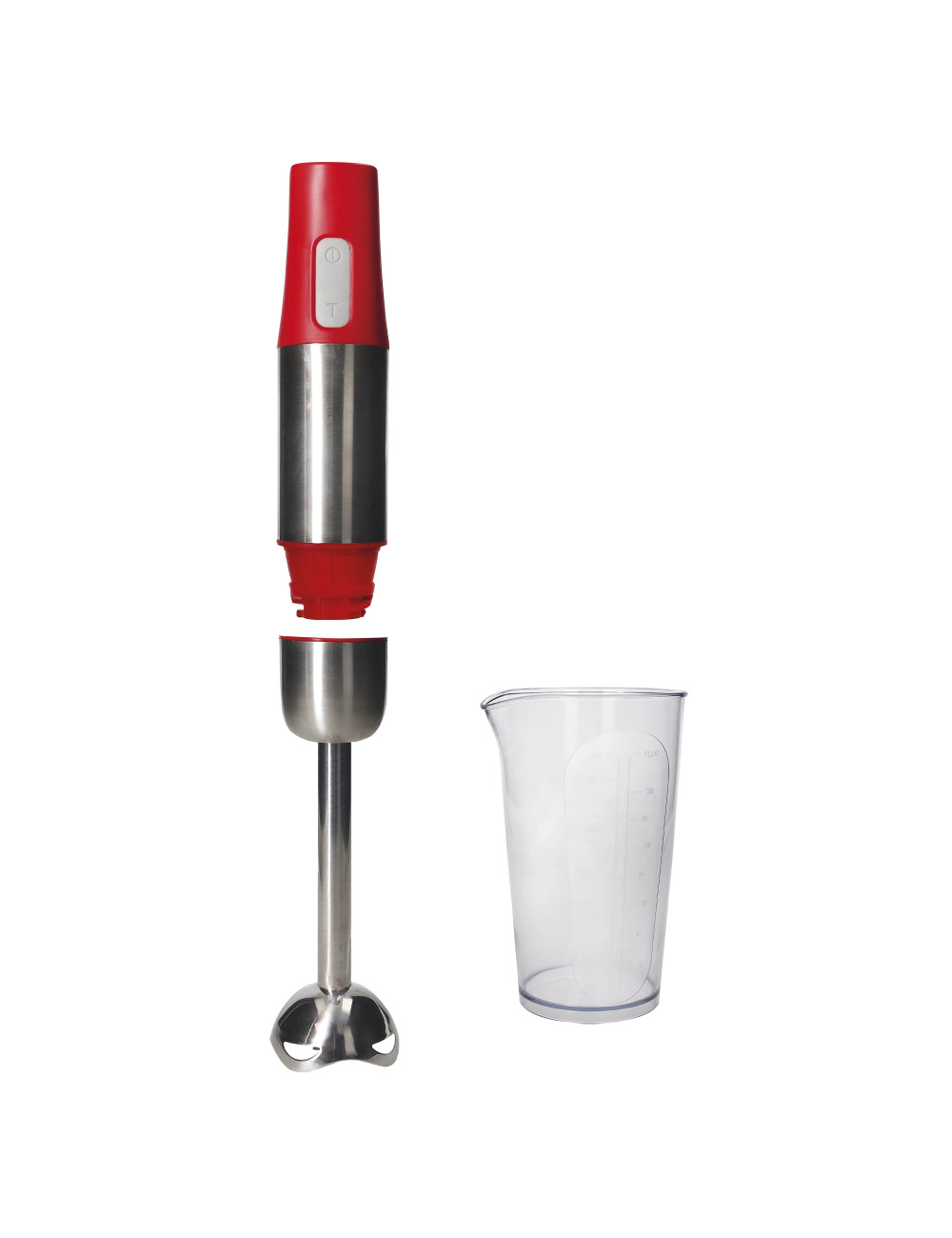 MIXER A IMMERSIONE 1950 ROSSO ABS/INOX CON MISURINO AS | Brandani