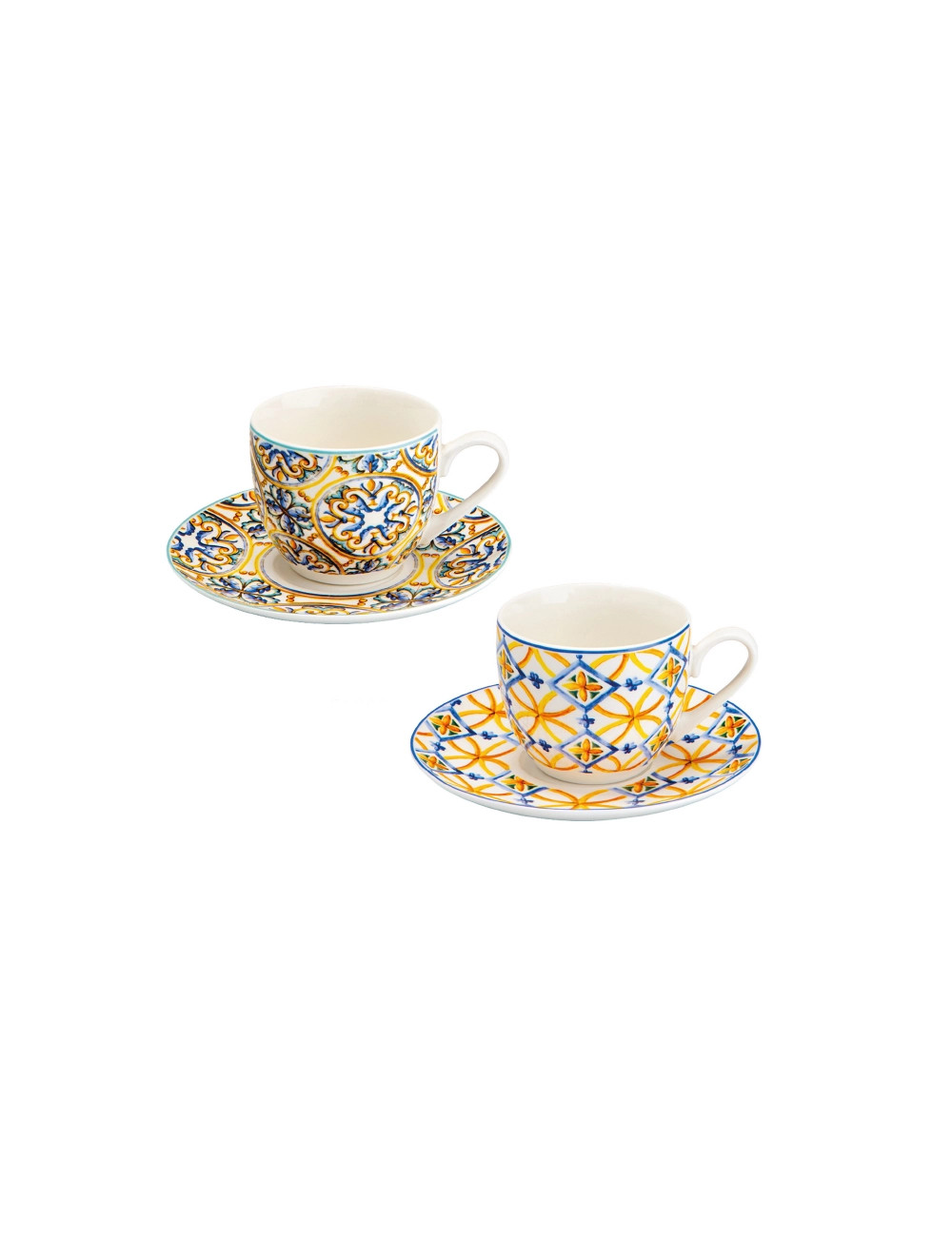 TAZZINA CAFFE MEDICEA SET 2 PZ NEW BONE CHINA  | Brandani