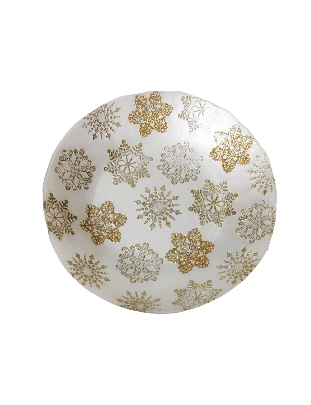 CIOTOLA CHRISTMAS STELLINE BIANCO/ORO CM 30 VETRO | Brandani