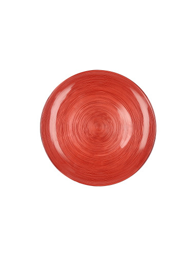 GLASS ARES ORANGE LITTLE PLATES SET 2 PIECES CM D 21 | Brandani