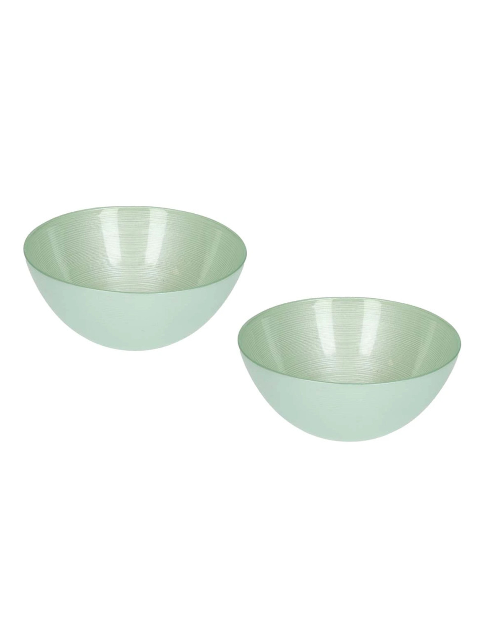 GLASS ARES SEA-WATER BLUE LITTLE BOWLS SET 2 PIECES CM D 15 | Brandani