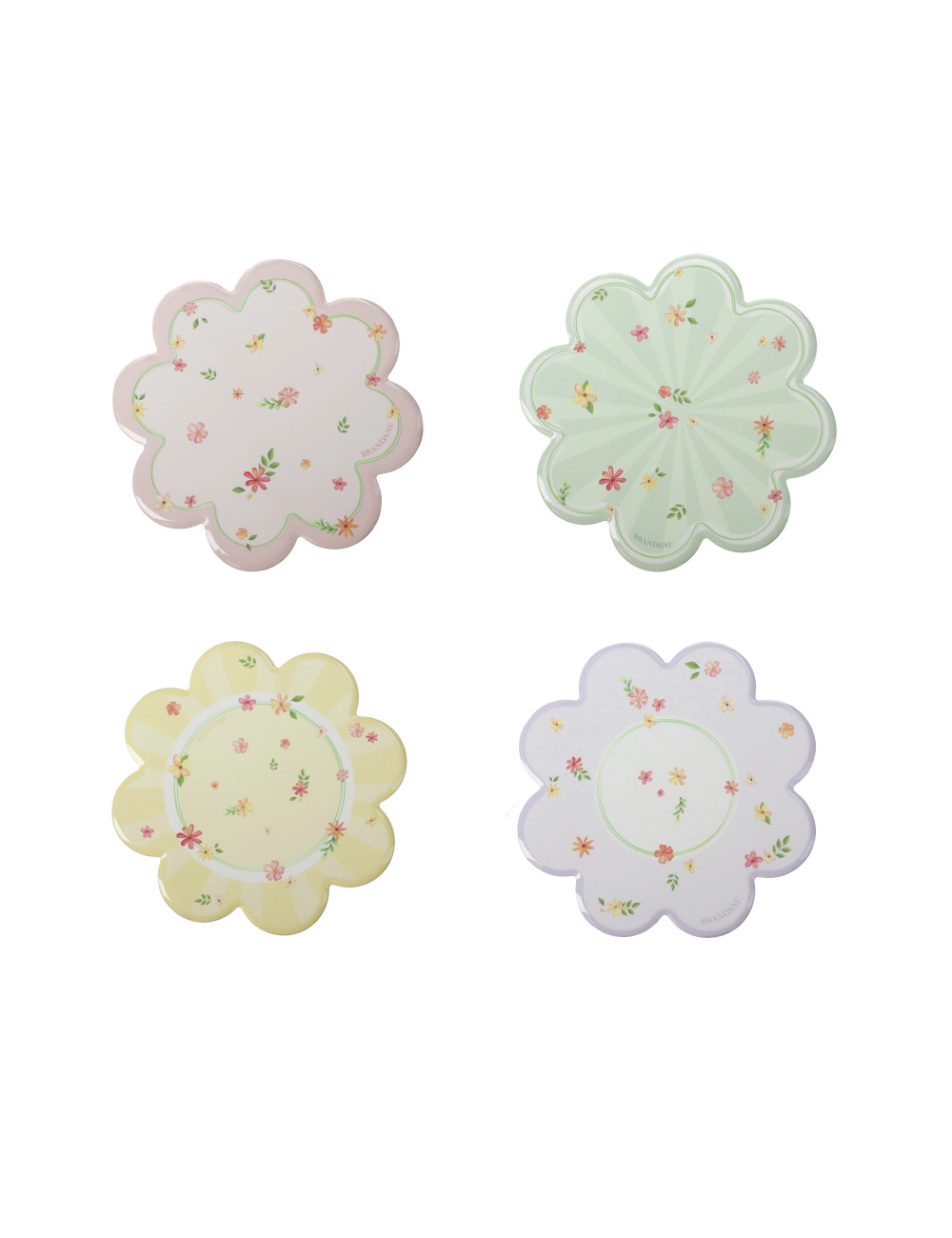 DECORATION POLLINE SET 4 PZ CERAMICA/SUGHERO | Brandani