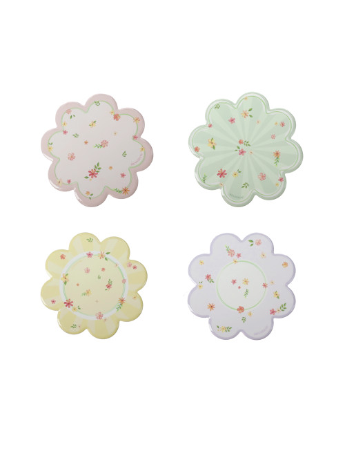 DECORATION POLLINE SET 4 PZ CERAMICA/SUGHERO | Brandani