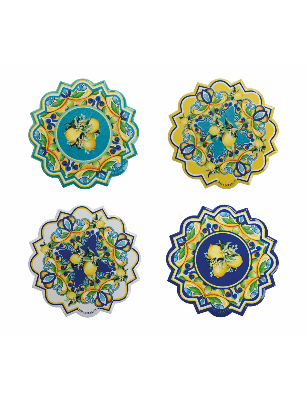 DECORATION CITRUS SET 4 PEZZI CERAMICA/SUGHERO | Brandani