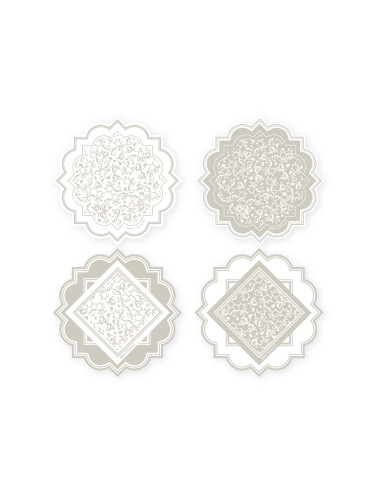 DECORATION RICCIOLI DI FATA SET 4 PZ CERAMICA/SUGHERO | Brandani