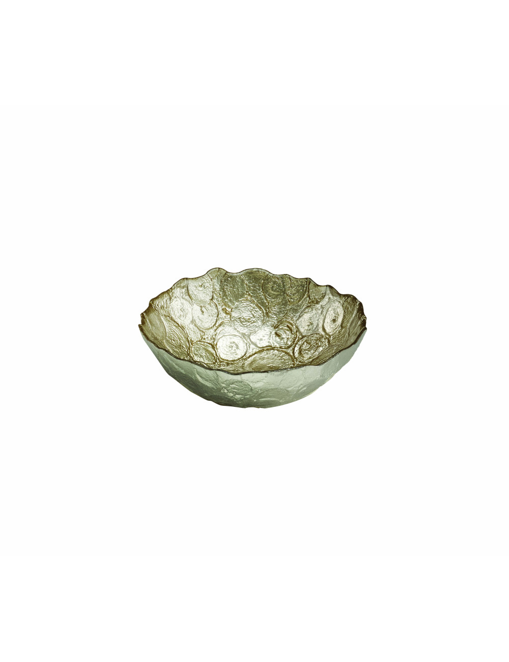 MEDUSA CHAMPAGNE COL. GLASS DISH | Brandani